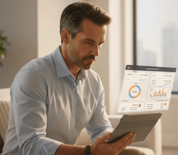 administrador revisando dashboard de su edificio con fuseaccess